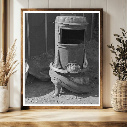 Vintage Stove in North Dakota Home September 1937