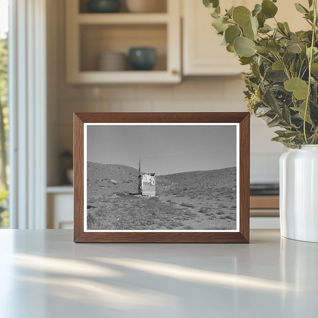 Outhouse on Frank Weeks Property Williston North Dakota 1937