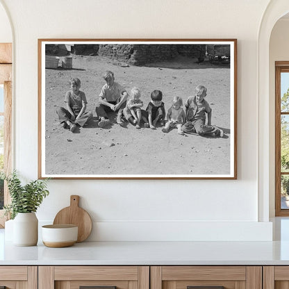 Children Waiting for Dinner Williams County North Dakota 1937