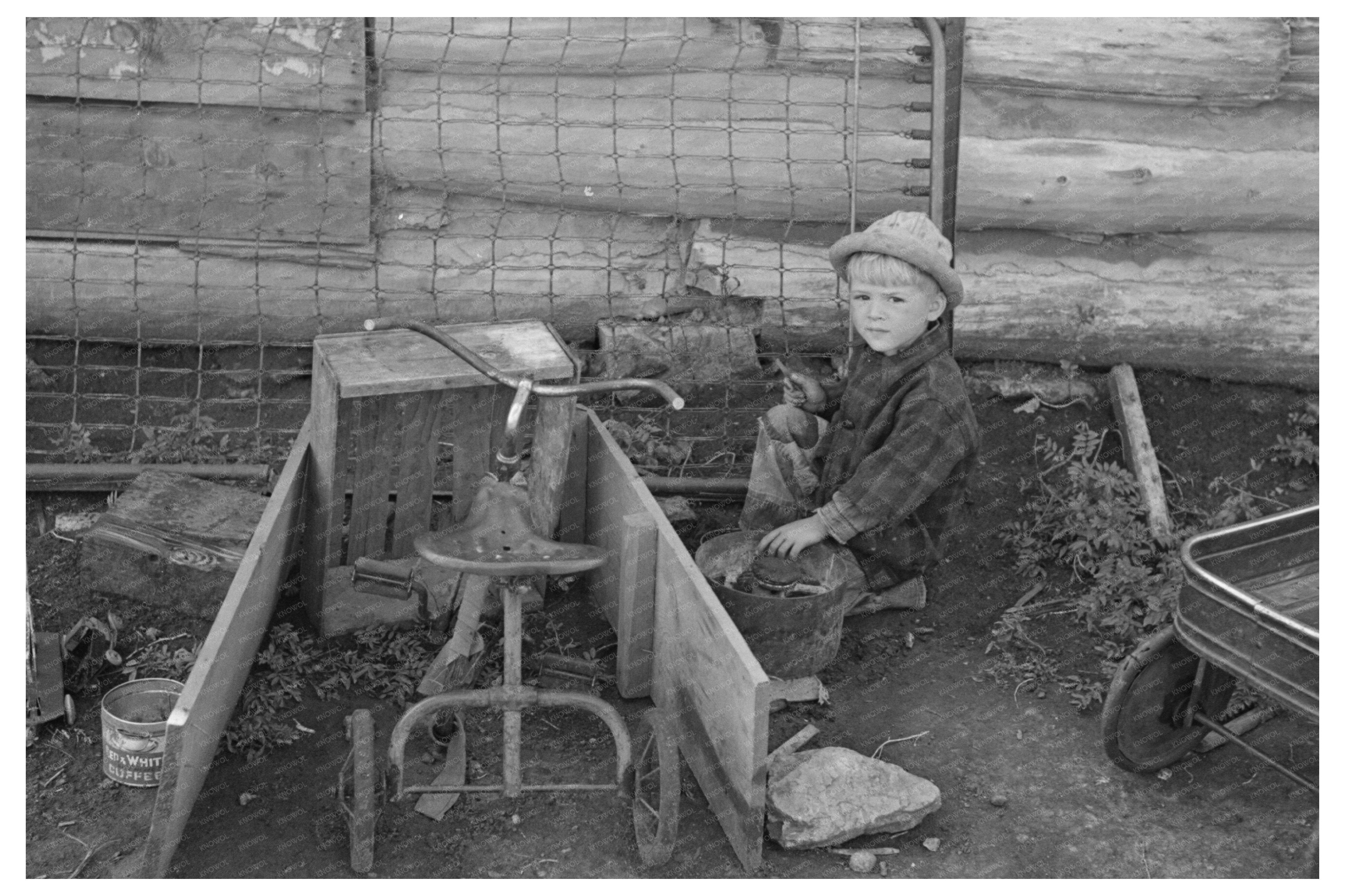 William Huravitchs Son North Dakota 1937 Vintage Photo