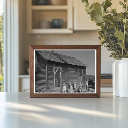 Children at Olaf Fugelberg Farmhouse North Dakota 1937