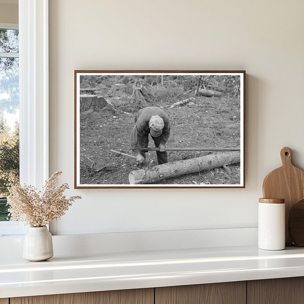 Timber Harvesting in Effie Minnesota September 1937