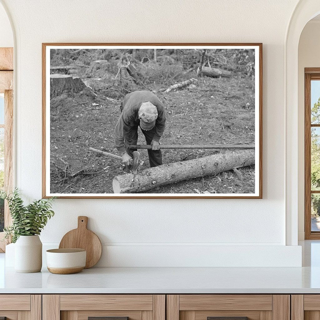 Timber Harvesting in Effie Minnesota September 1937