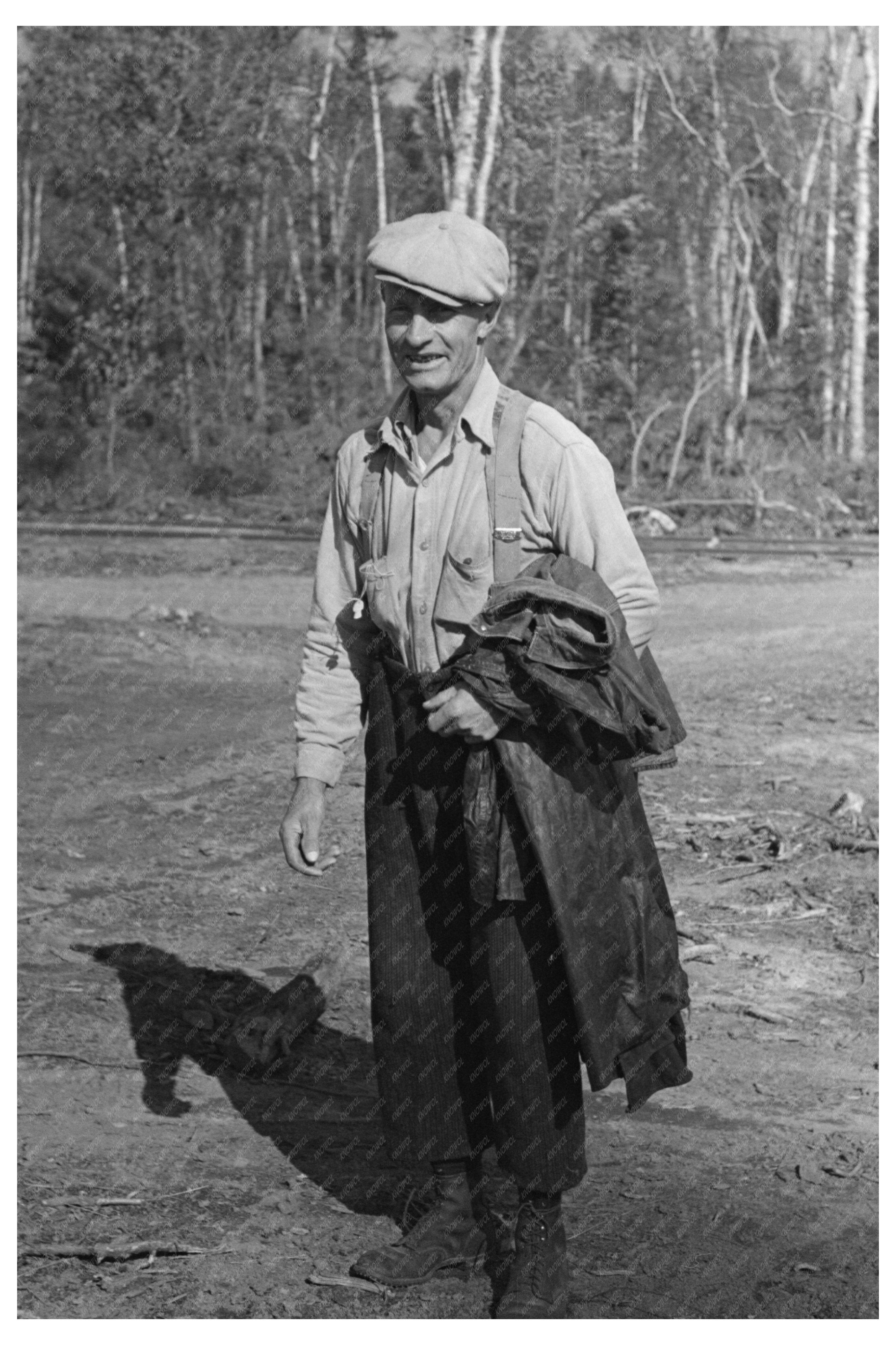 Lumberjack Camp near Effie Minnesota September 1937