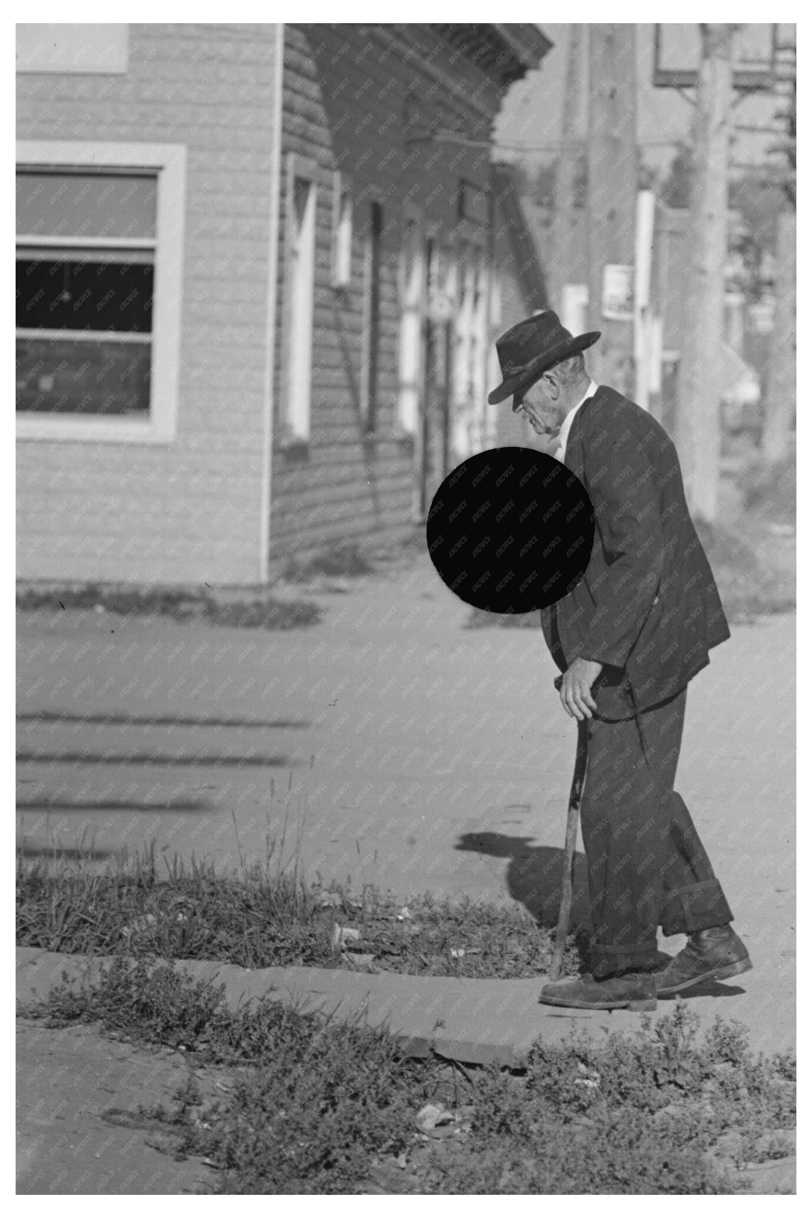 Vintage 1937 Black and White Image of Little Fork Minnesota