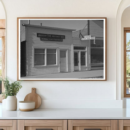 Vintage Store Building in Plentywood Montana 1937