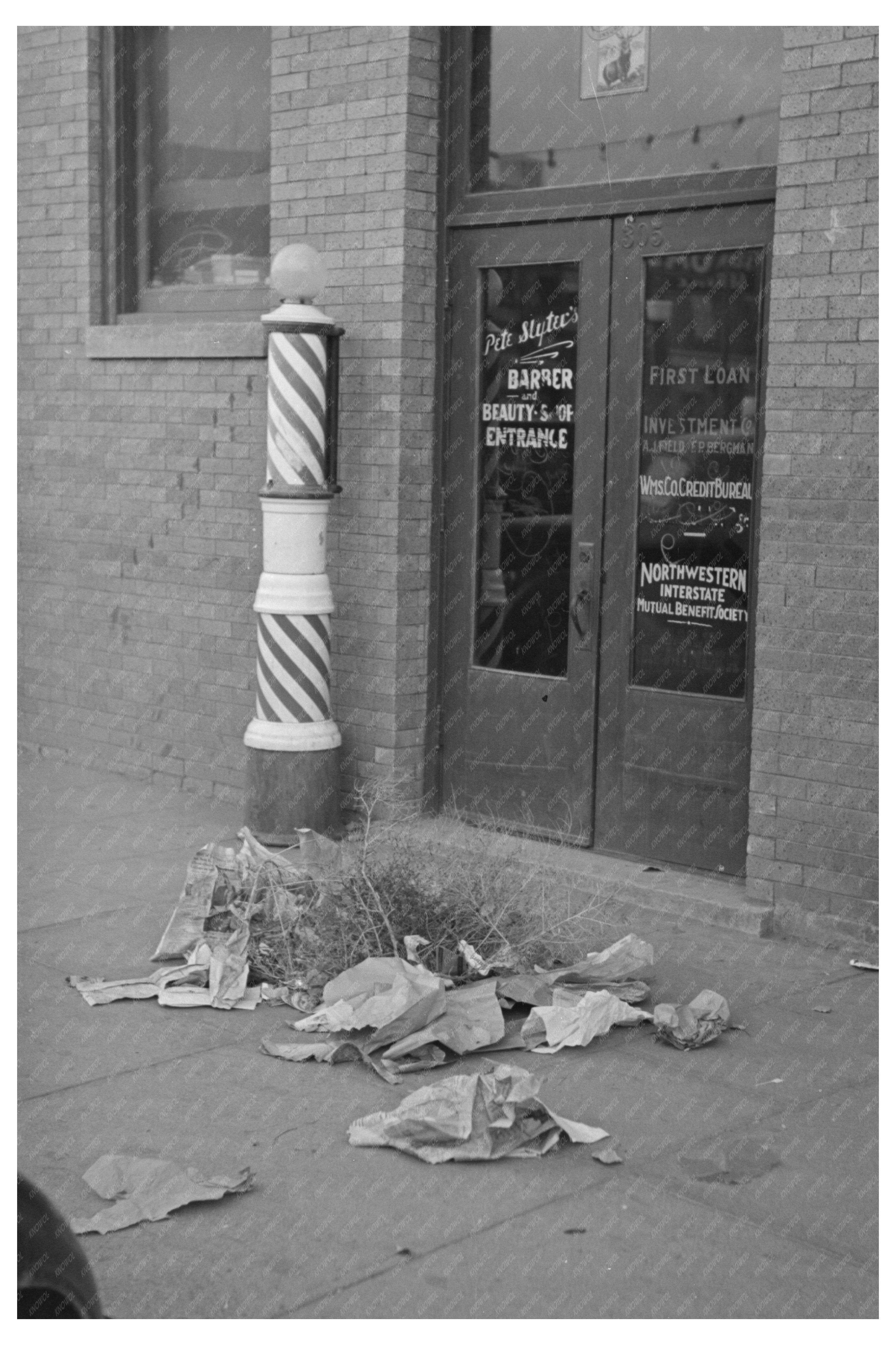 Williston North Dakota Dust Storm Scene November 1937
