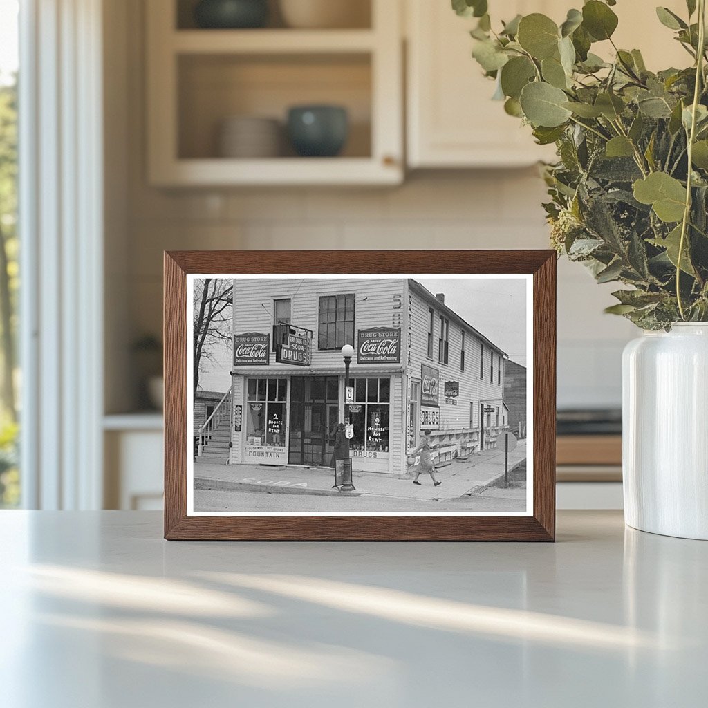 Vintage Drugstore in Ray North Dakota October 1937