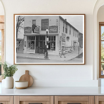 Vintage Drugstore in Ray North Dakota October 1937