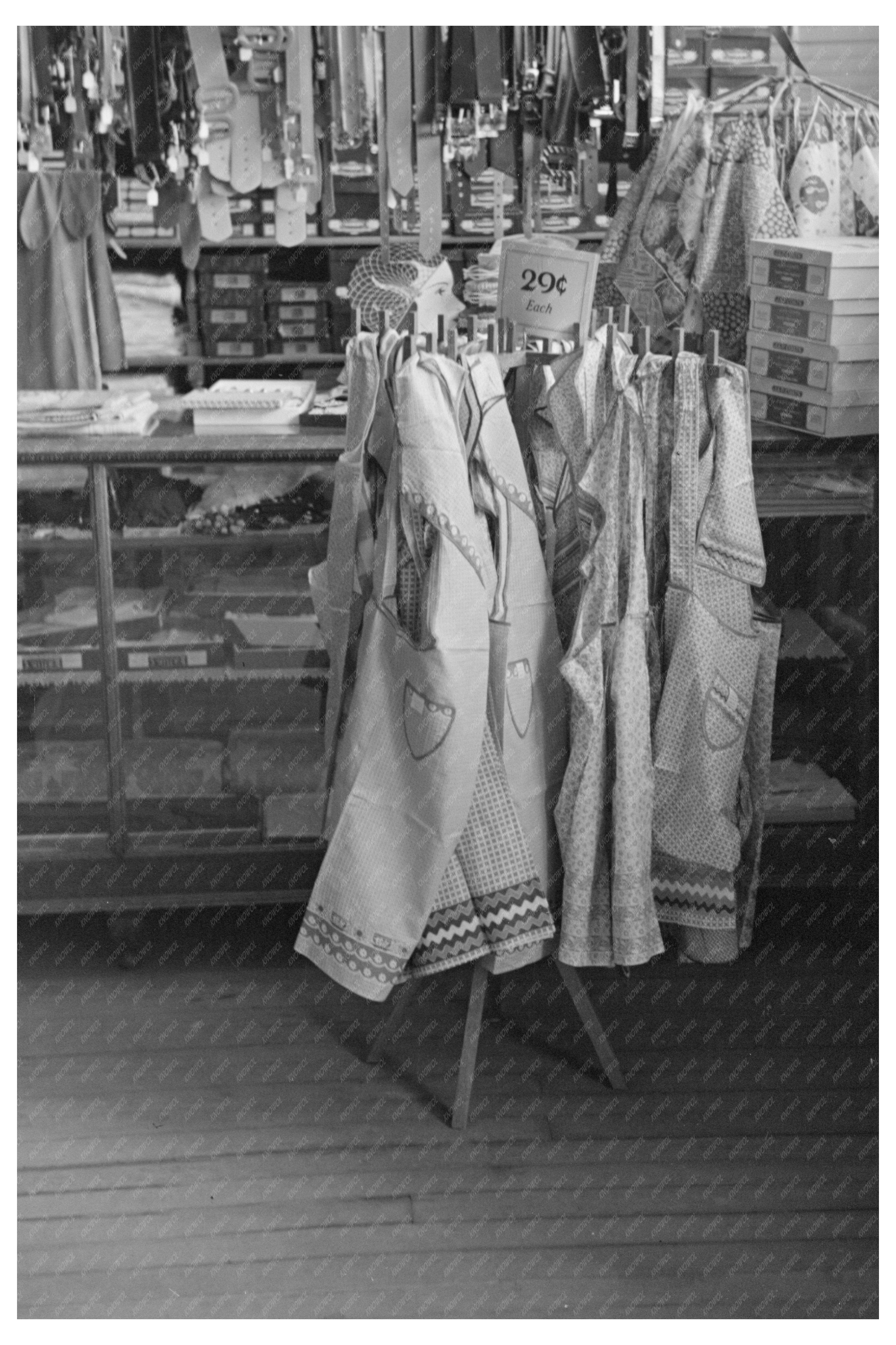 Vintage Aprons Displayed in Ray North Dakota 1937