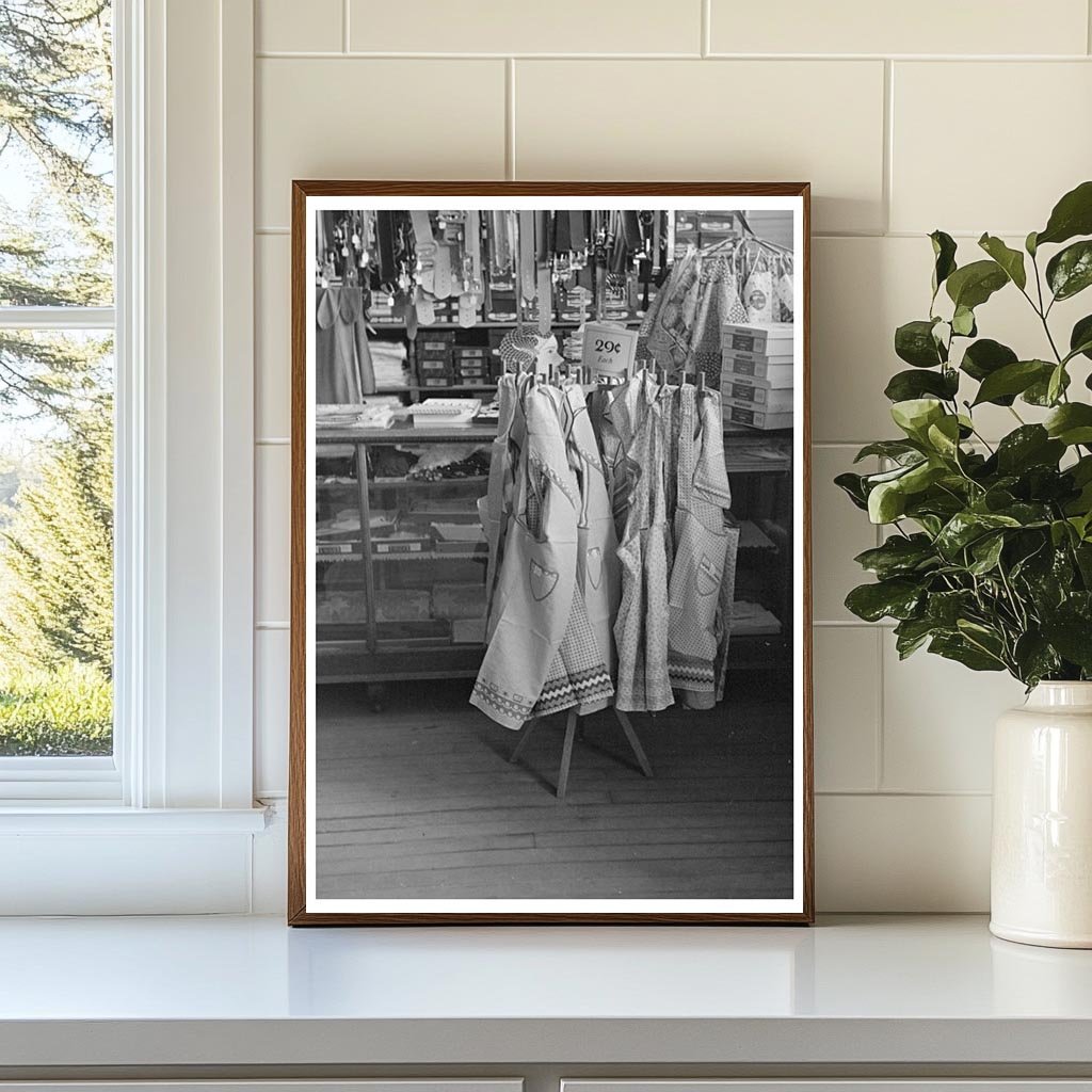 Vintage Aprons Displayed in Ray North Dakota 1937