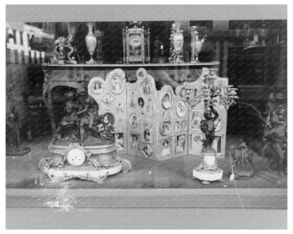 Vintage Auction Window Display New York City January 1938