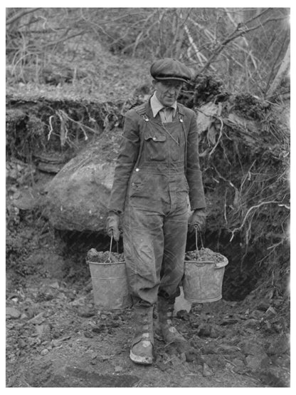 Gold Miner at Two Bit Creek South Dakota January 1938