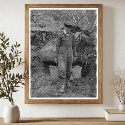 Gold Miner at Two Bit Creek South Dakota January 1938