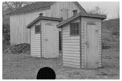 Vintage 1938 Photo of Privies on Skyline Drive Virginia