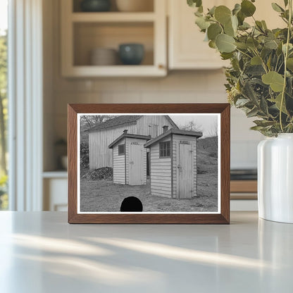 Vintage 1938 Photo of Privies on Skyline Drive Virginia