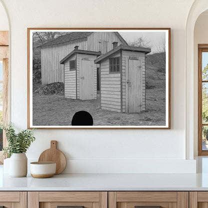 Vintage 1938 Photo of Privies on Skyline Drive Virginia