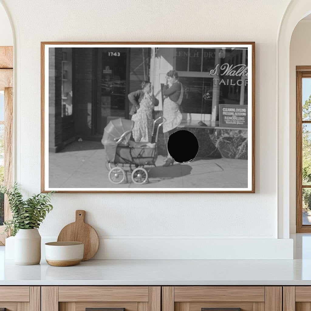 Women with Baby Carriages on L Street Washington D.C. 1938