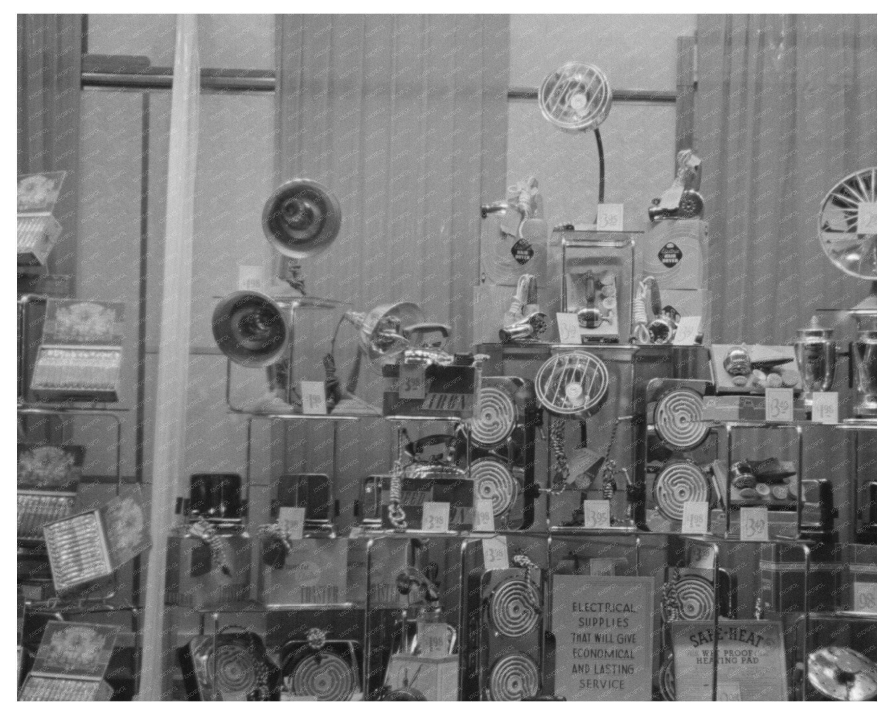 1938 Drugstore Window Display in Washington DC