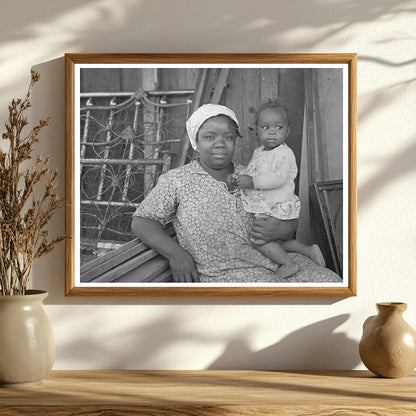 Mother and Child Preparing to Move to Missouri Farms 1938