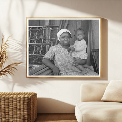 Mother and Child Preparing to Move to Missouri Farms 1938