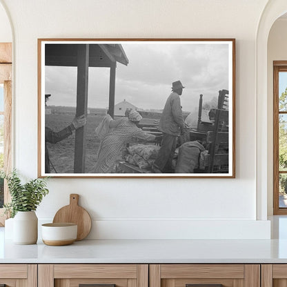 Vintage 1938 Truck Loading for Farm Security Administration