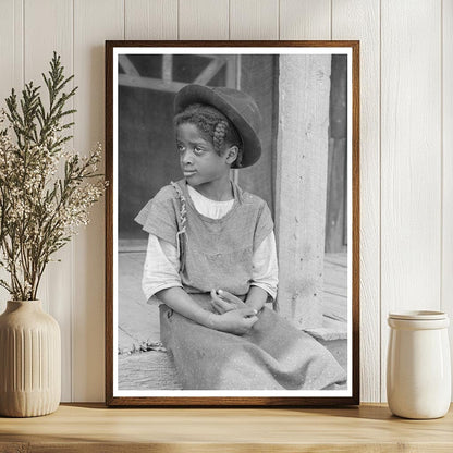 Vintage 1938 Photo of Sharecroppers Daughter in Missouri