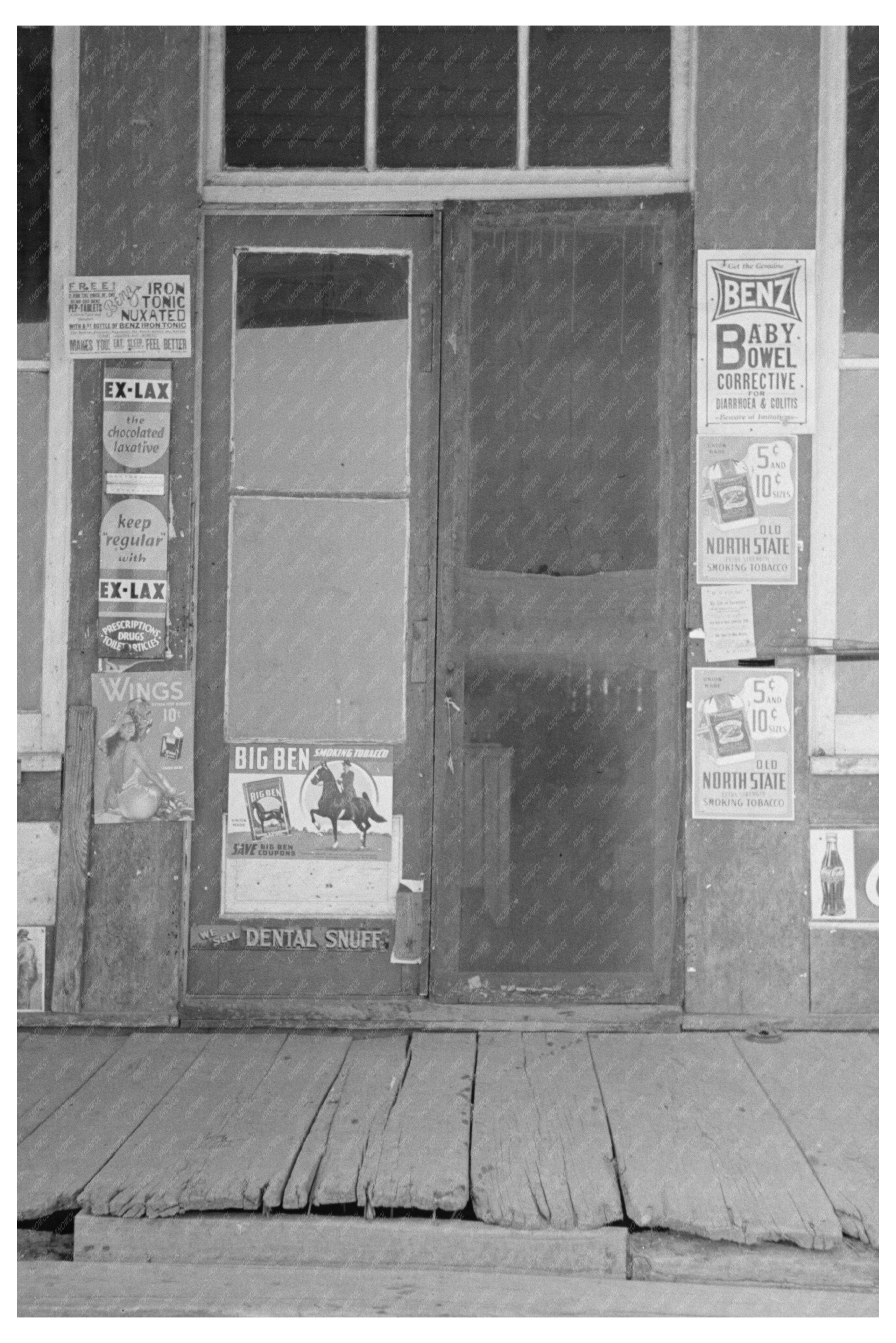 Entrance to Store in La Forge Missouri 1938