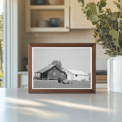 Vintage Sharecropper Cabin Porch Southeast Missouri 1938