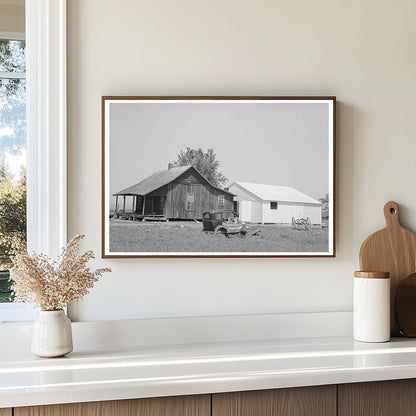 Vintage Sharecropper Cabin Porch Southeast Missouri 1938