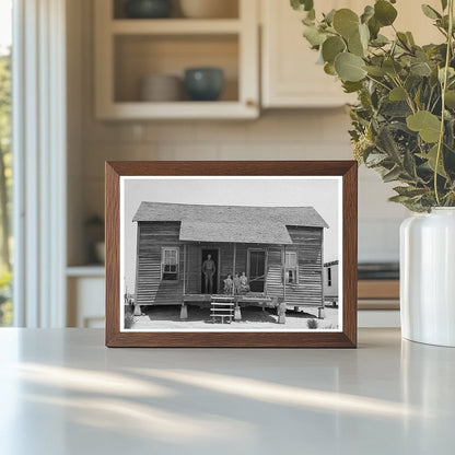 Vintage Sharecropper Cabin Front Porch Southeast Missouri 1938