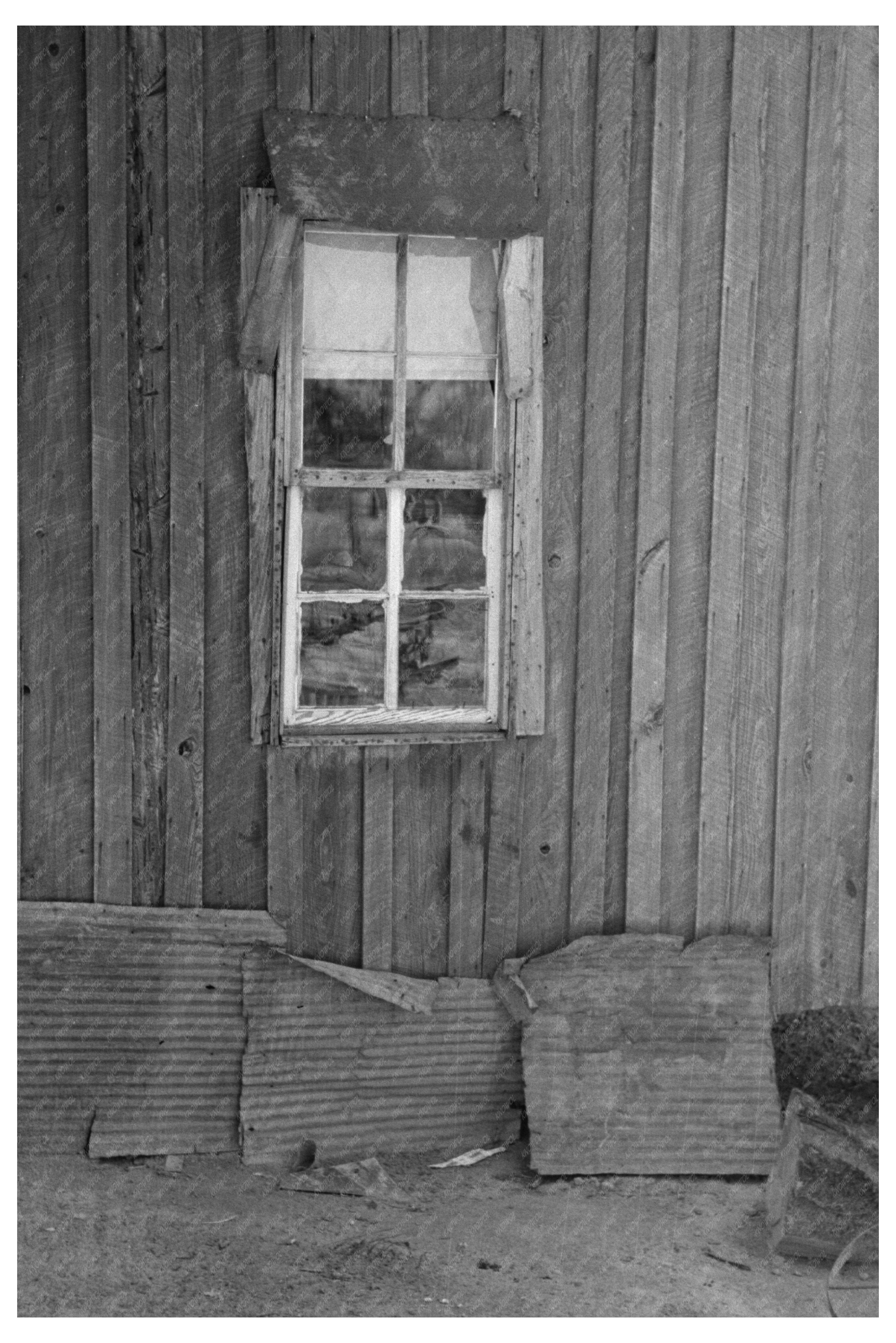 Vintage 1938 Sharecropper Cabin Front Porch Missouri