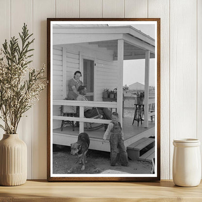 Family on Porch of New Home in New Madrid County 1938