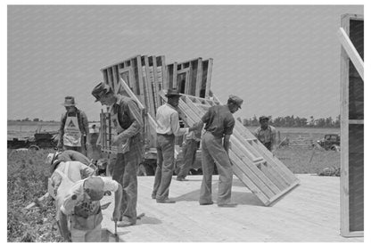 Vintage 1938 Construction Panels Unloading in Missouri