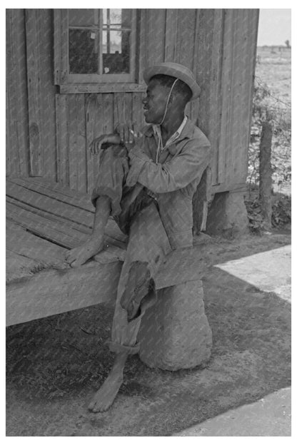 Young Boy on Porch in New Madrid County Missouri 1938