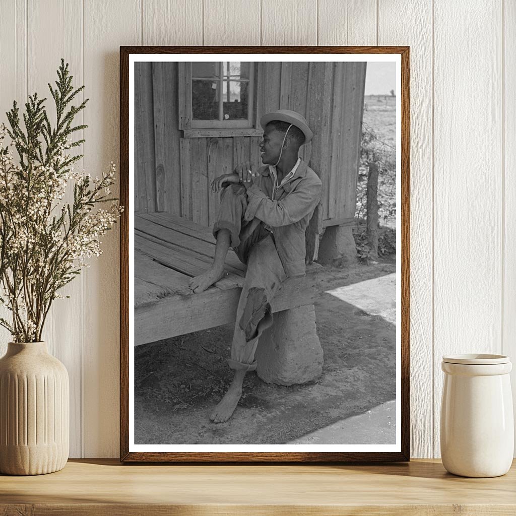 Young Boy on Porch in New Madrid County Missouri 1938