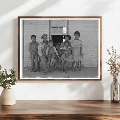 Family on Porch of Shack Home Missouri May 1938