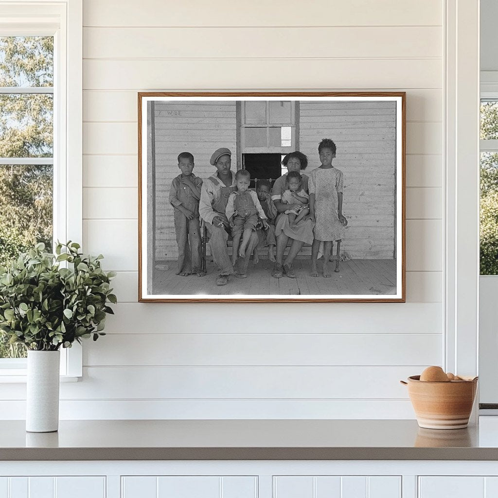 Family on Porch of Shack Home Missouri May 1938