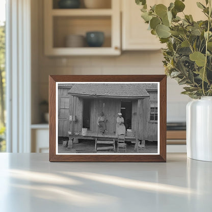 Vintage 1938 Southeast Missouri Couple on Porch