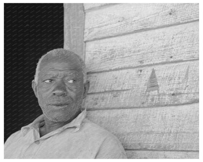 Vintage 1938 Black and White Farm Scene in Missouri