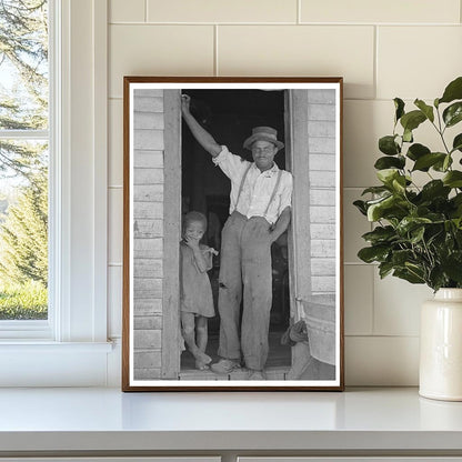 Sharecropper and Daughter in Missouri Shack 1938