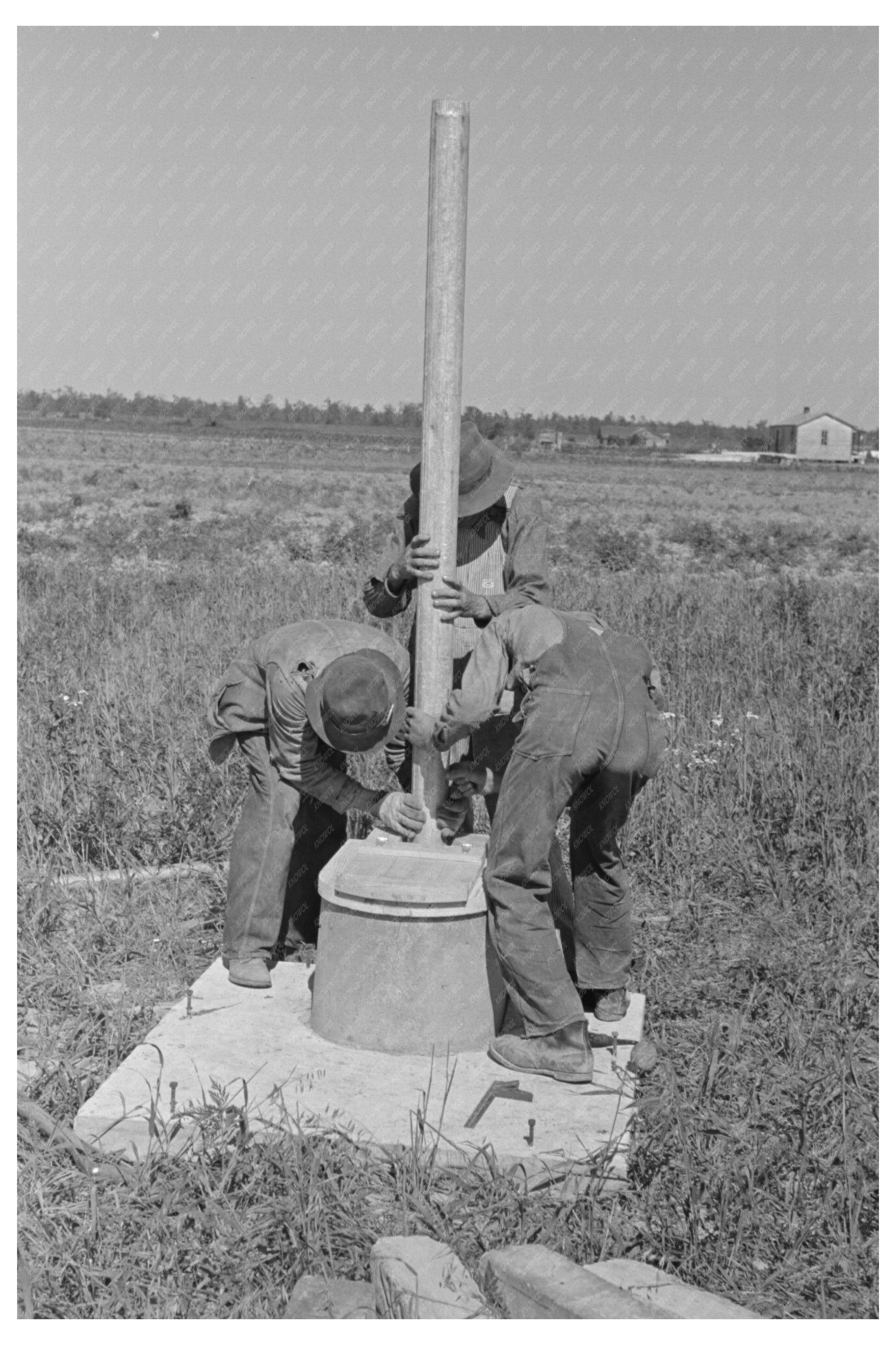 Vent Stack Installation at Southeast Missouri Farms 1938