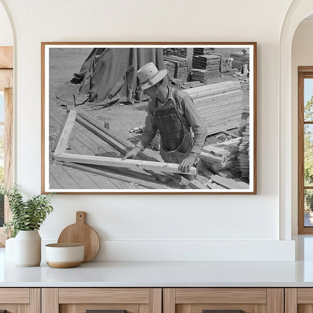 Workers Installing Rafters at Food Storage Plant 1938