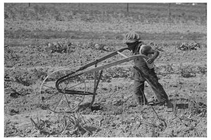 Young Boy Tending Garden in New Madrid County Missouri 1938