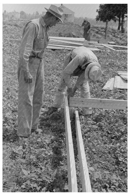 Workers Nailing Girders in Missouri May 1938