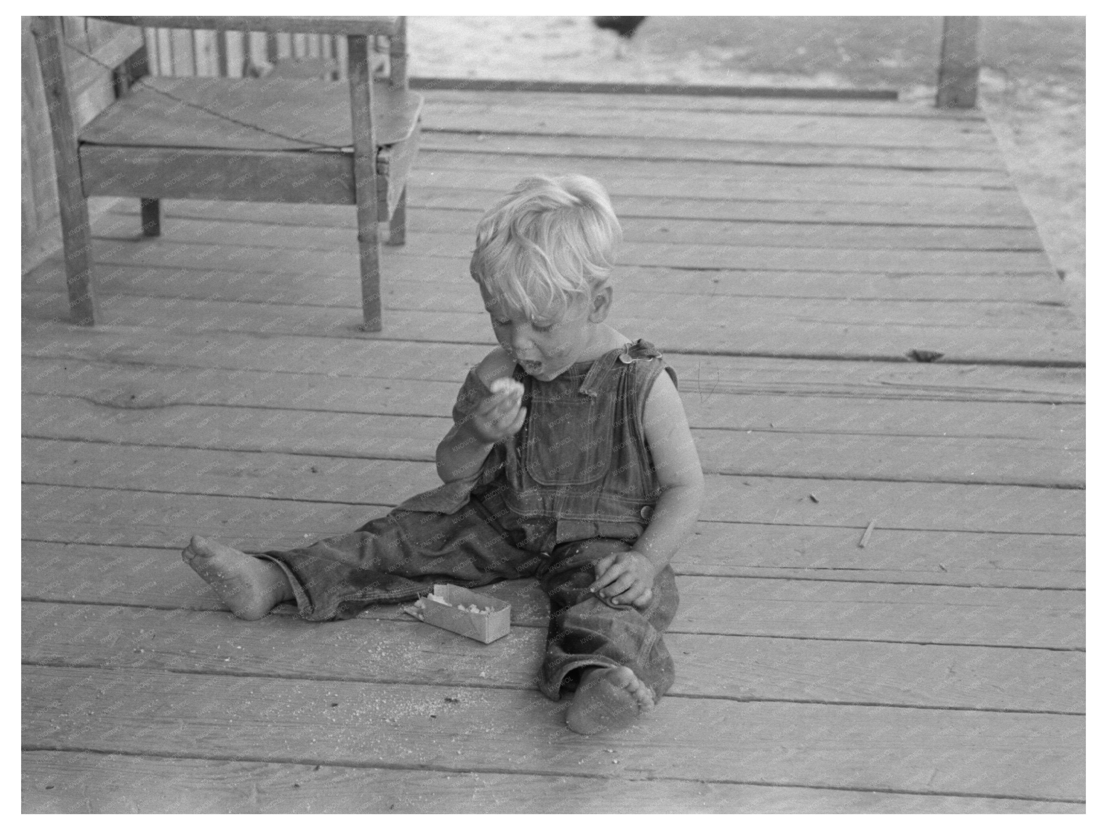 Sharecropper Family on Cabin Porch New Madrid County 1938