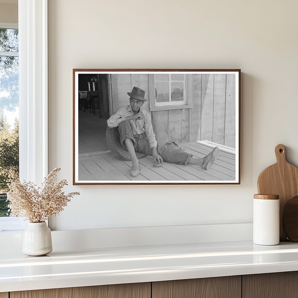 Young Boy on Porch of Shack Southeast Missouri 1938