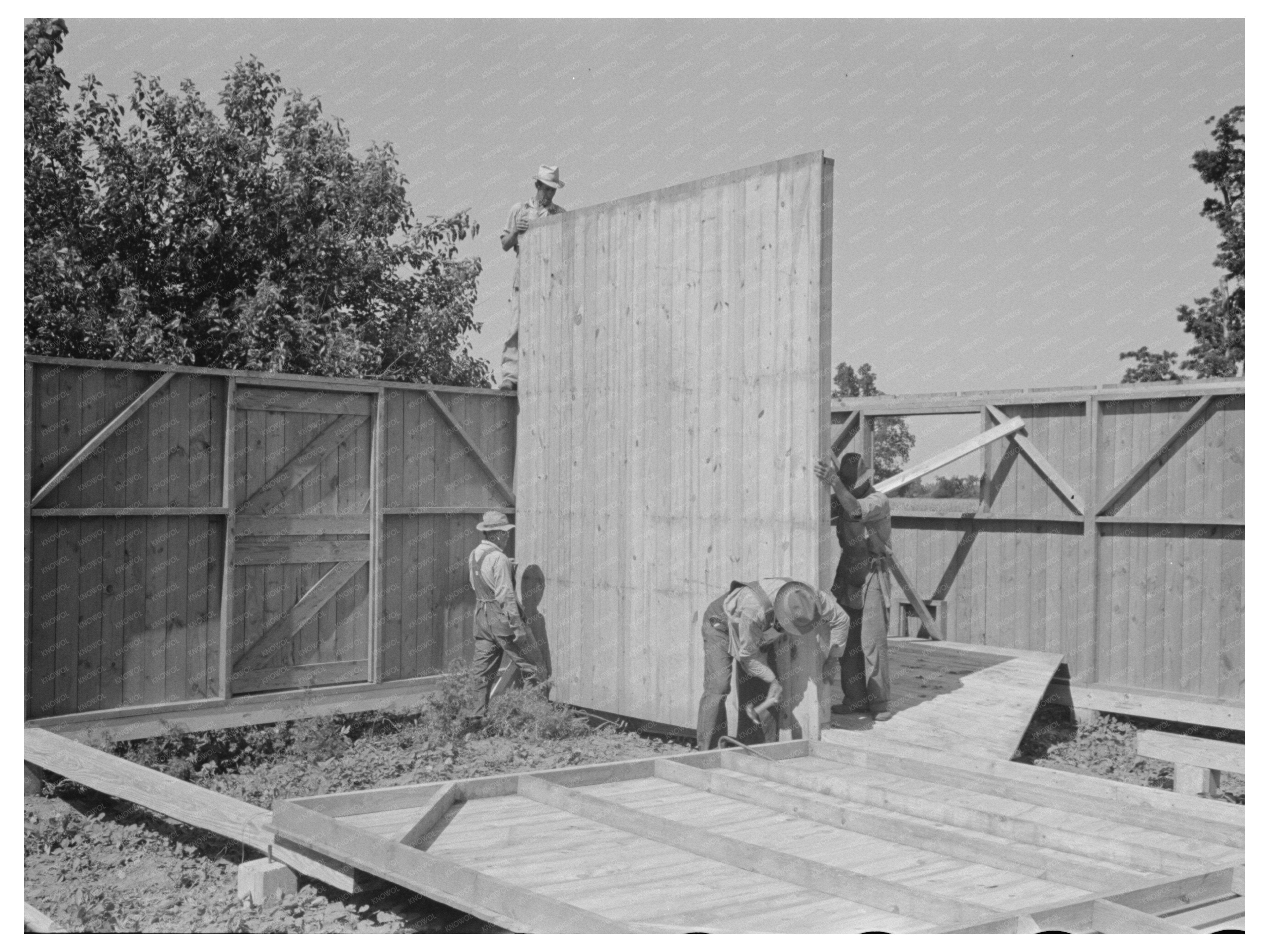 Barn Construction Southeast Missouri Farms Project 1938