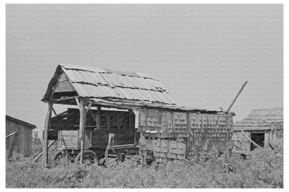 Wooden Shed for Wagon Storage New Madrid County 1938