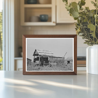 Wooden Shed for Wagon Storage New Madrid County 1938